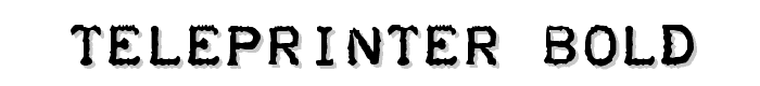 Teleprinter Bold font